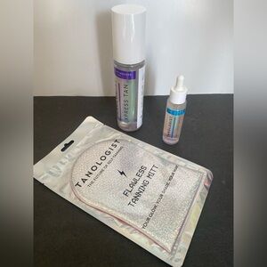 Tanologist self tan bundle lot of 3 - express tan, flawless mitt, face, body
